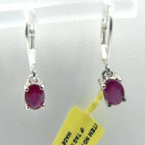 Genuine Jalisco Cherry Fire Opal Earrings